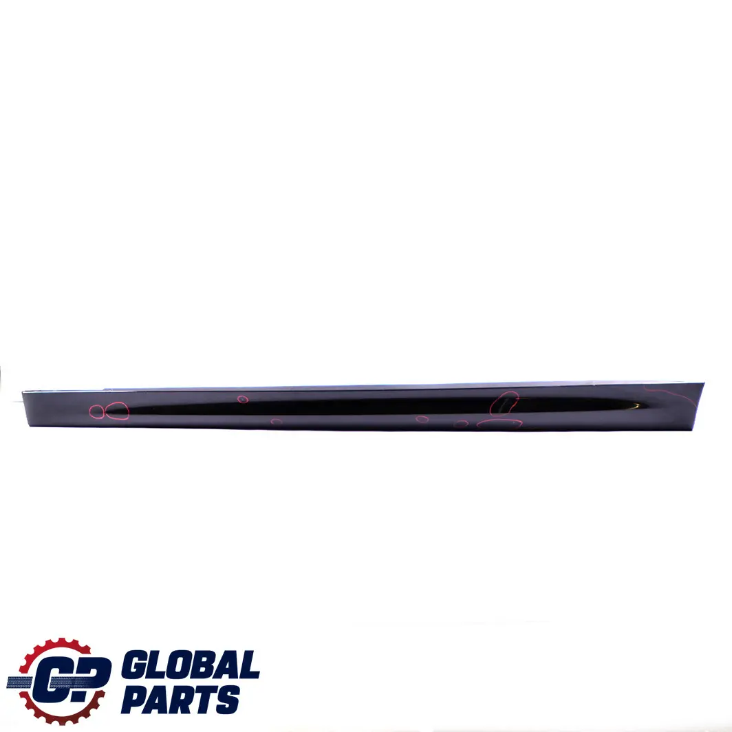 BMW 3 E90 E91 M Sport Sill Strip Side Skirt Left N/S Black Sapphire - 475 - SKU 0033441-BS4 - Part number 0033441