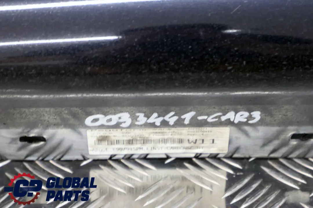 Sill Strip Faldon Lateral Izquierdo Carbonschwarz Negro 416 para BMW E90 E91 M Sport con número de pieza 0033441 BMW E90 E91 M Sport Sill Strip Faldon Lateral Izquierdo Carbonschwarz Negro 416 - SKU 0033441-CAR3 - Número de pieza 0033441