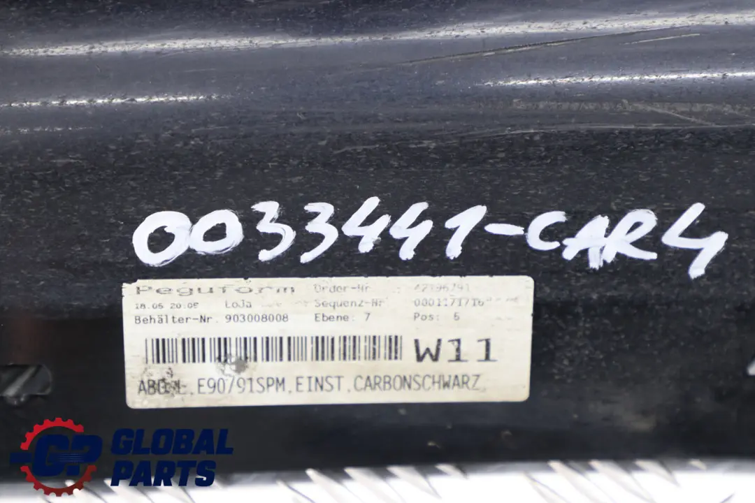 BMW E90 E91 M Sport Sill Strip Faldon Lateral Izquierdo Carbonschwarz Negro 416 - SKU 0033441-CAR4 - Número de pieza 0033441
