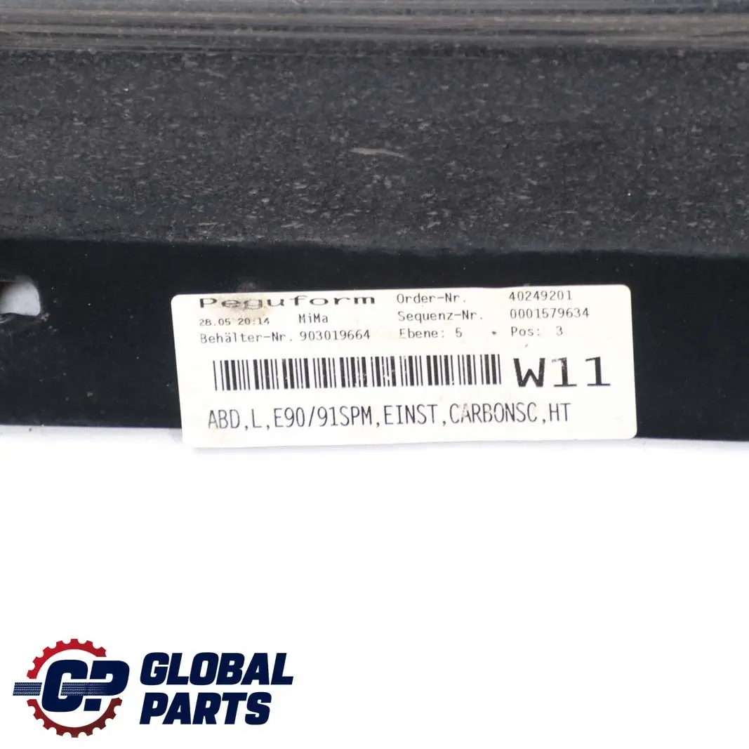 BMW 3 E90 E91 M Sport Sill Strip Side Skirt Left N/S Carbonschwarz Carbon Black - SKU 0033441-CAR5 - Part number 0033441
