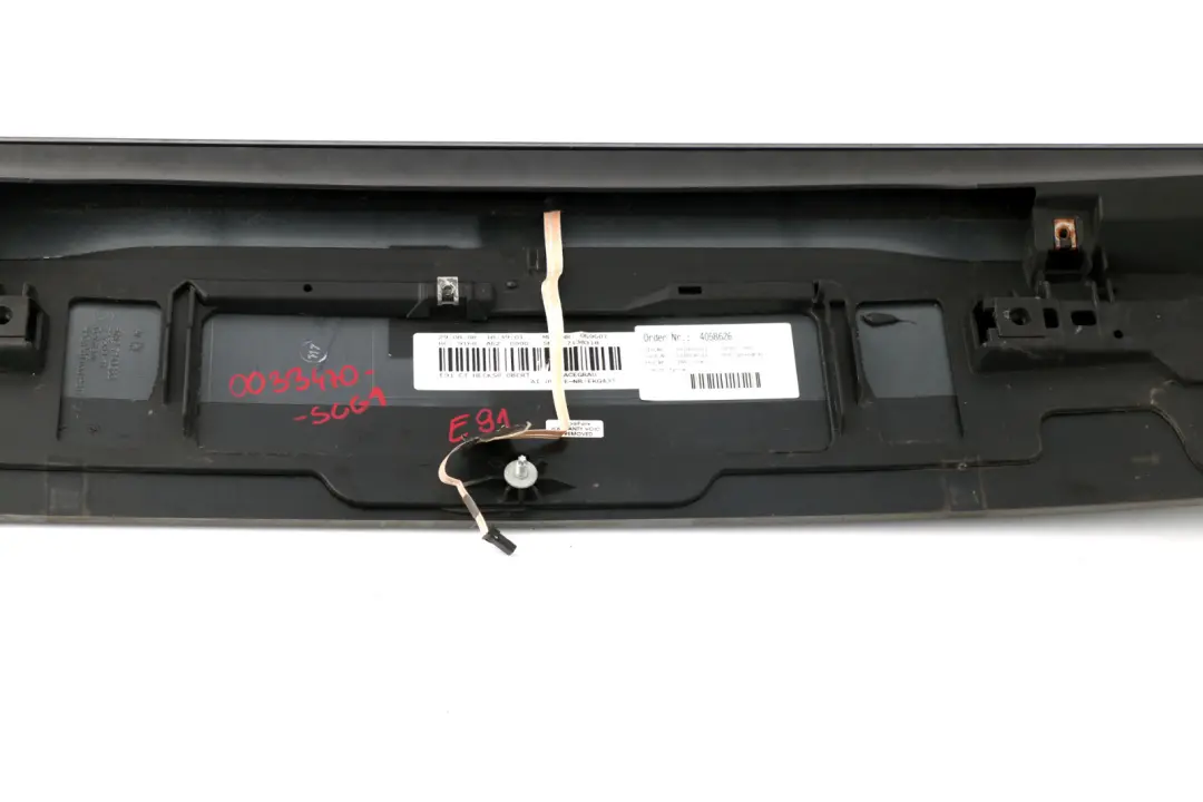 BMW 3 Series E91 E91N LCI Trunk Lid Rear Spoiler Spacegrau Metallic Grey - SKU 0033470-SCG - Part number 0033470