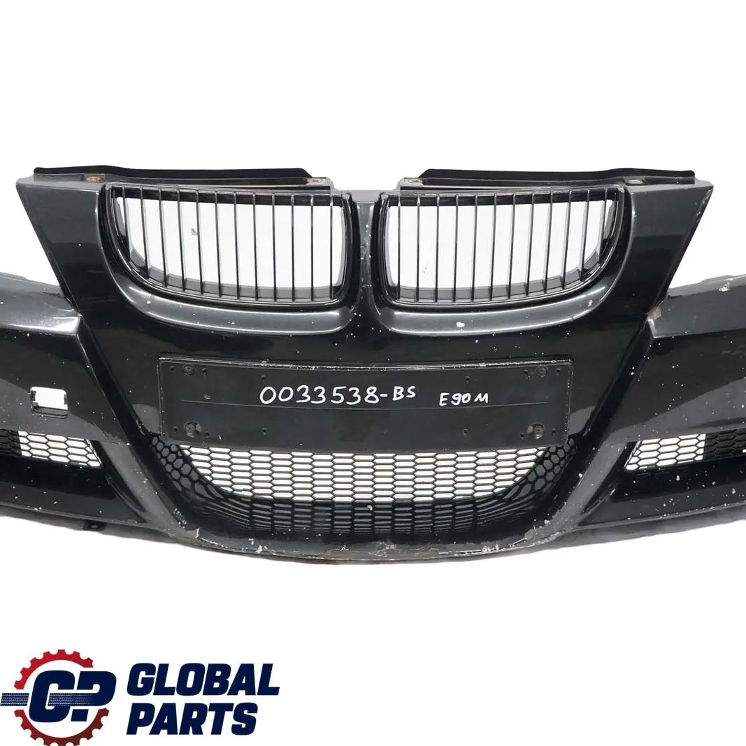 BMW 3 E90 E91 M Sport Complete Front Bumper Trim Panel Black Sapphire - 475 - SKU 0033538-BS - Part number 0033538
