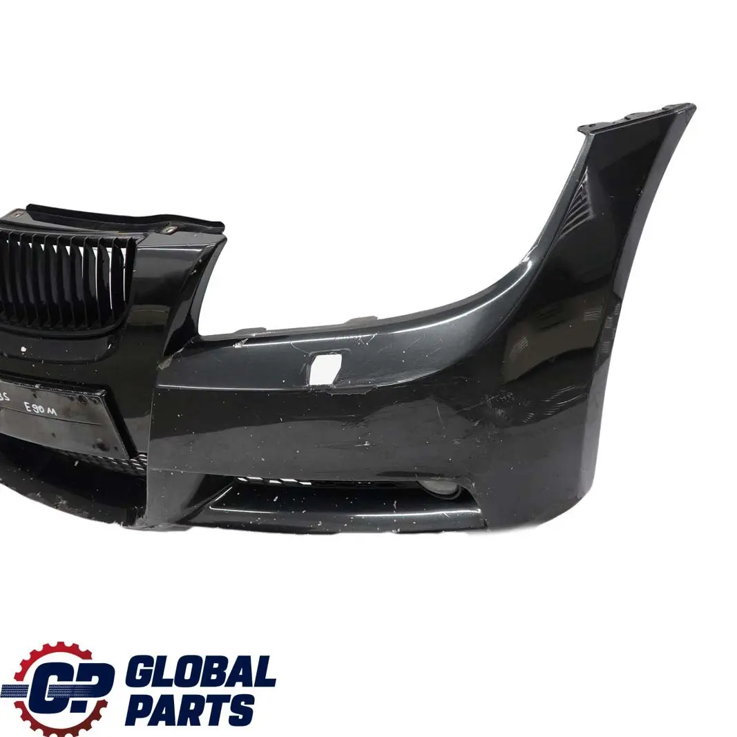 Complete Front Bumper Trim Panel Black Sapphire - 475 to BMW 3 E90 E91 M Sport with Part number 0033538 BMW 3 E90 E91 M Sport Complete Front Bumper Trim Panel Black Sapphire - 475 - SKU 0033538-BS - Part number 0033538