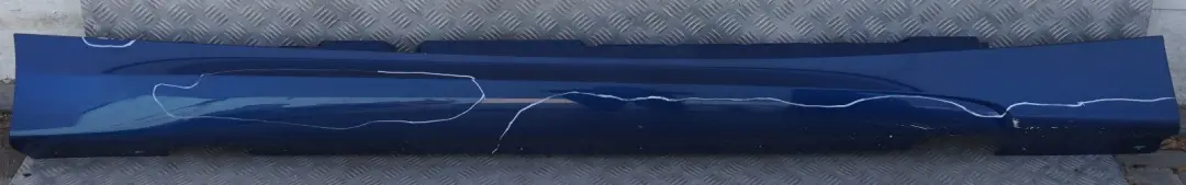 BMW 1 Series 2 E87 E87N M Sport Sill Strip Side Skirt Right O/S Le Mans Blau B - SKU 0033556-LMB2 - Part number 51770033556-LMB1