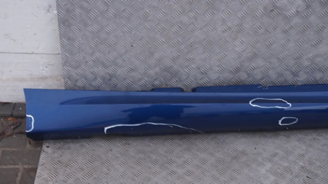 BMW E87 E87N M Sport Sill Strip Faldon Lateral Derecho Le Mans Azul - SKU 0033556-LMB3 - Número de pieza 51770033556-LMB1