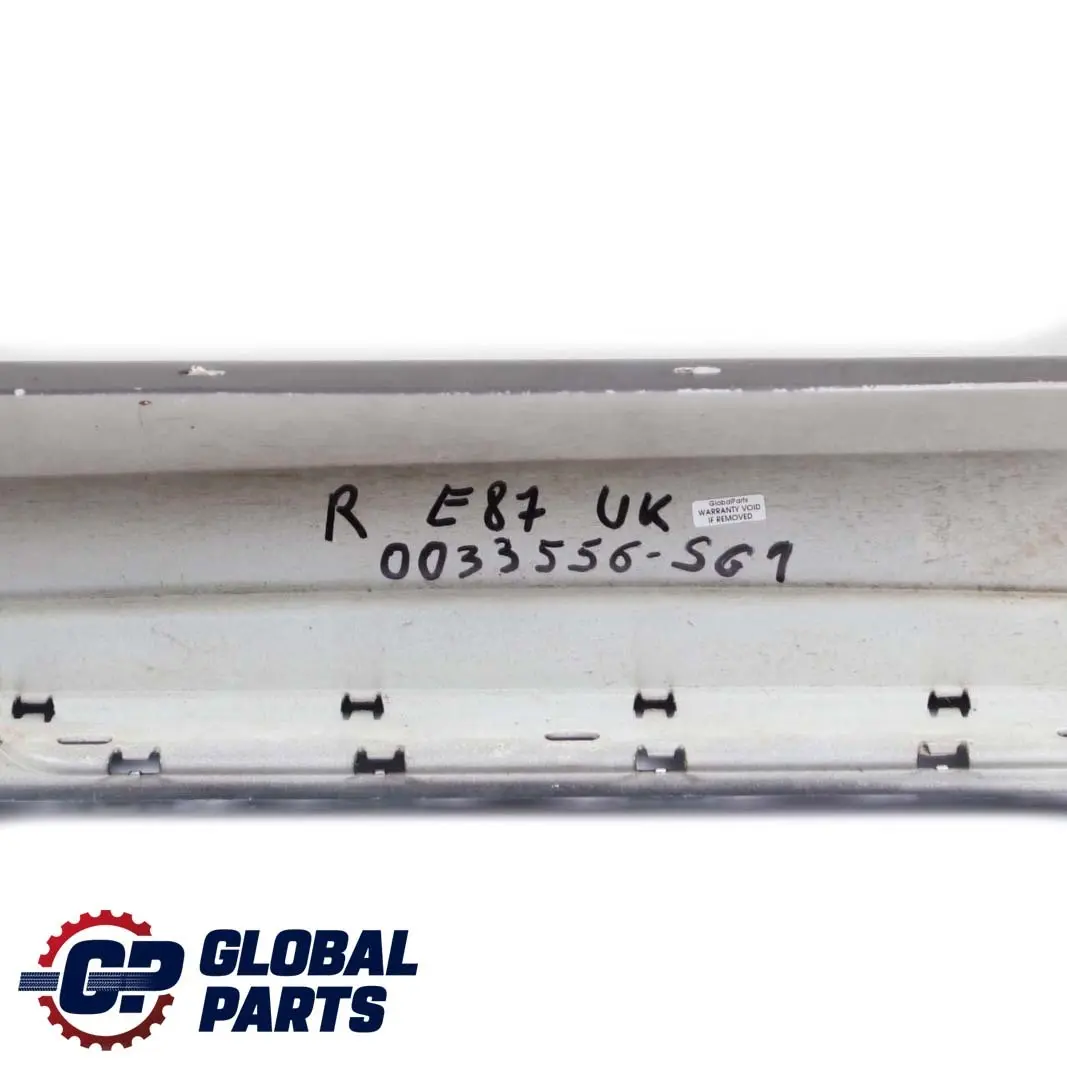 Sill Strip Side Skirt Right O/S Sparkling Graphite A22 to BMW E87 E87N LCI M Sport with Part number 0033556 BMW E87 E87N LCI M Sport Sill Strip Side Skirt Right O/S Sparkling Graphite A22 - SKU 0033556-SG1 - Part number 0033556