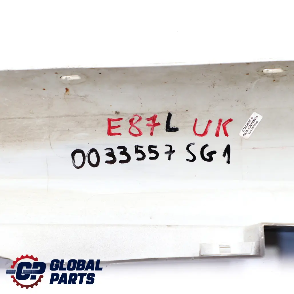 Sill Strip Side Skirt Left N/S Sparkling Graphite to BMW 1 Series E87 M Sport with Part number 0033557 BMW 1 Series E87 M Sport Sill Strip Side Skirt Left N/S Sparkling Graphite - SKU 0033557-SG1 - Part number 0033557