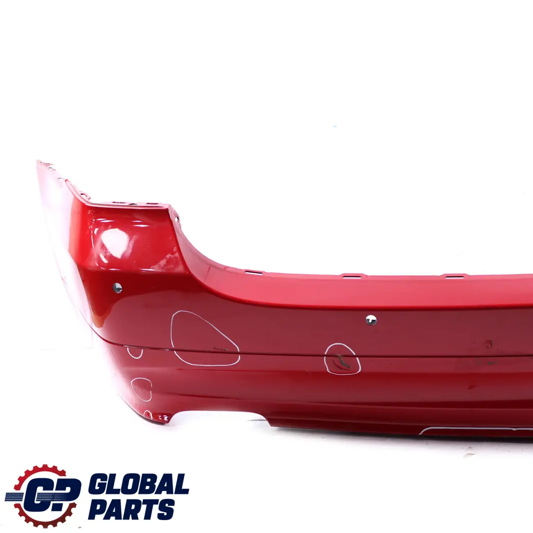 BMW E91 Touring Rear Bumper Trim Panel PDC Karmesinrot Karmesin Red - A61 - SKU 0033596-KAR - Part number 0033596