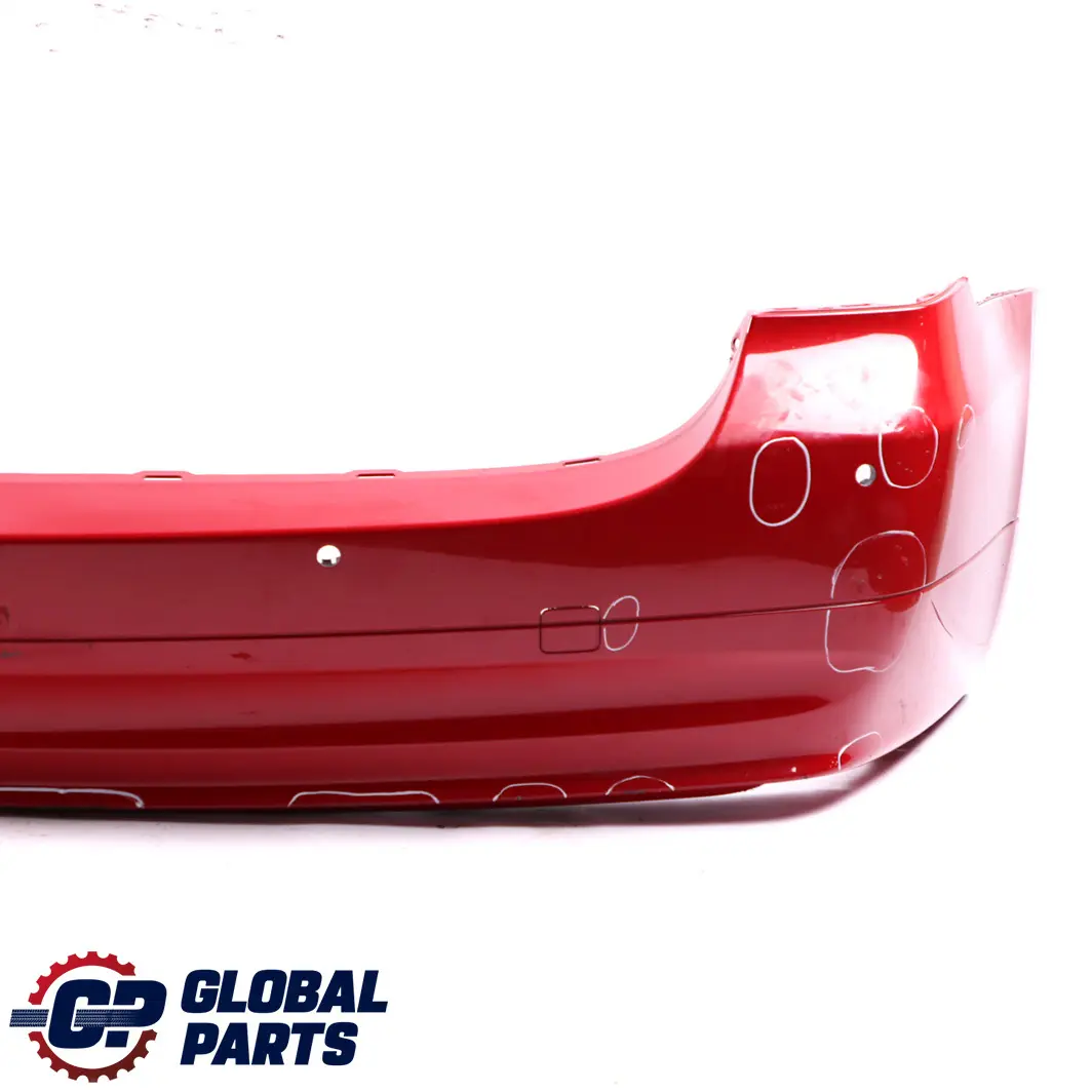 Bumper Trim Panel PDC Karmesinrot Karmesin Red - A61 to BMW E91 Touring Rear with Part number 0033596 BMW E91 Touring Rear Bumper Trim Panel PDC Karmesinrot Karmesin Red - A61 - SKU 0033596-KAR - Part number 0033596