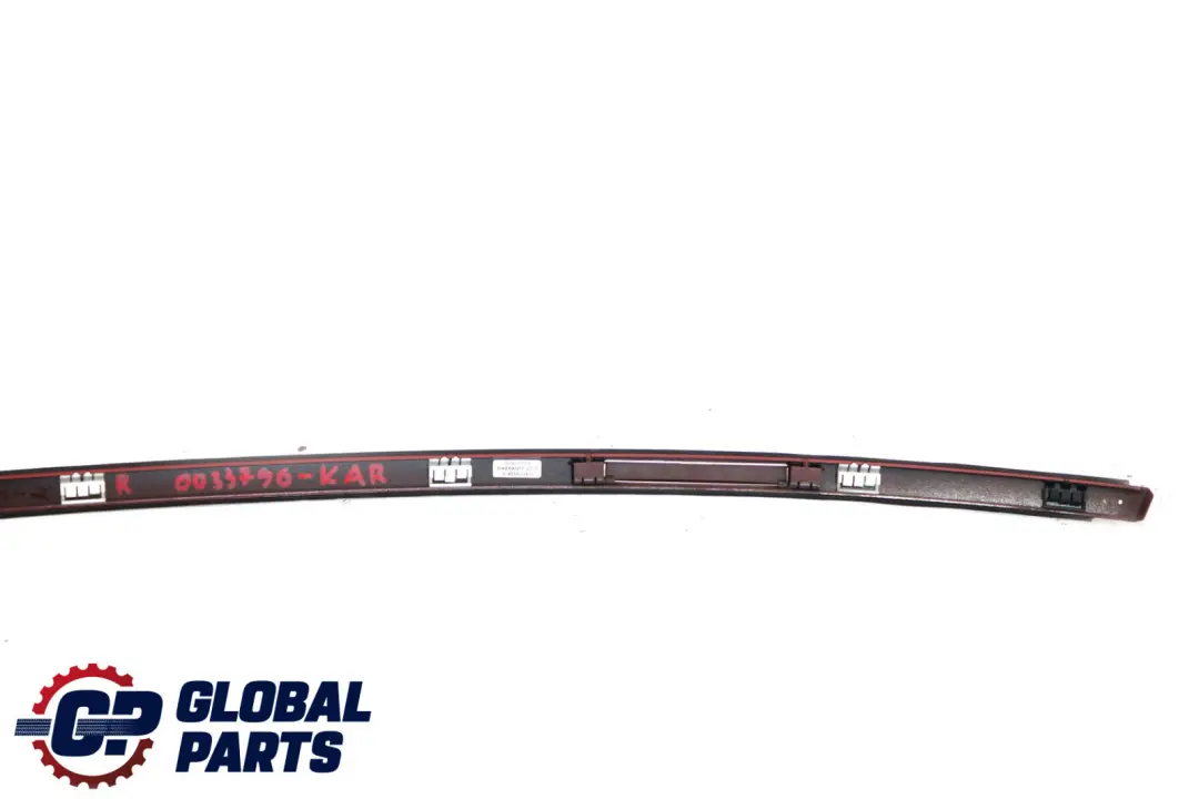 Right Roof Moulding Railing Trim O/S Karmesinrot Crimson Red - A61 to BMW 3 E92 with Part number 0033796 BMW 3 E92 Right Roof Moulding Railing Trim O/S Karmesinrot Crimson Red - A61 - SKU 0033796-KAR - Part number 0033796