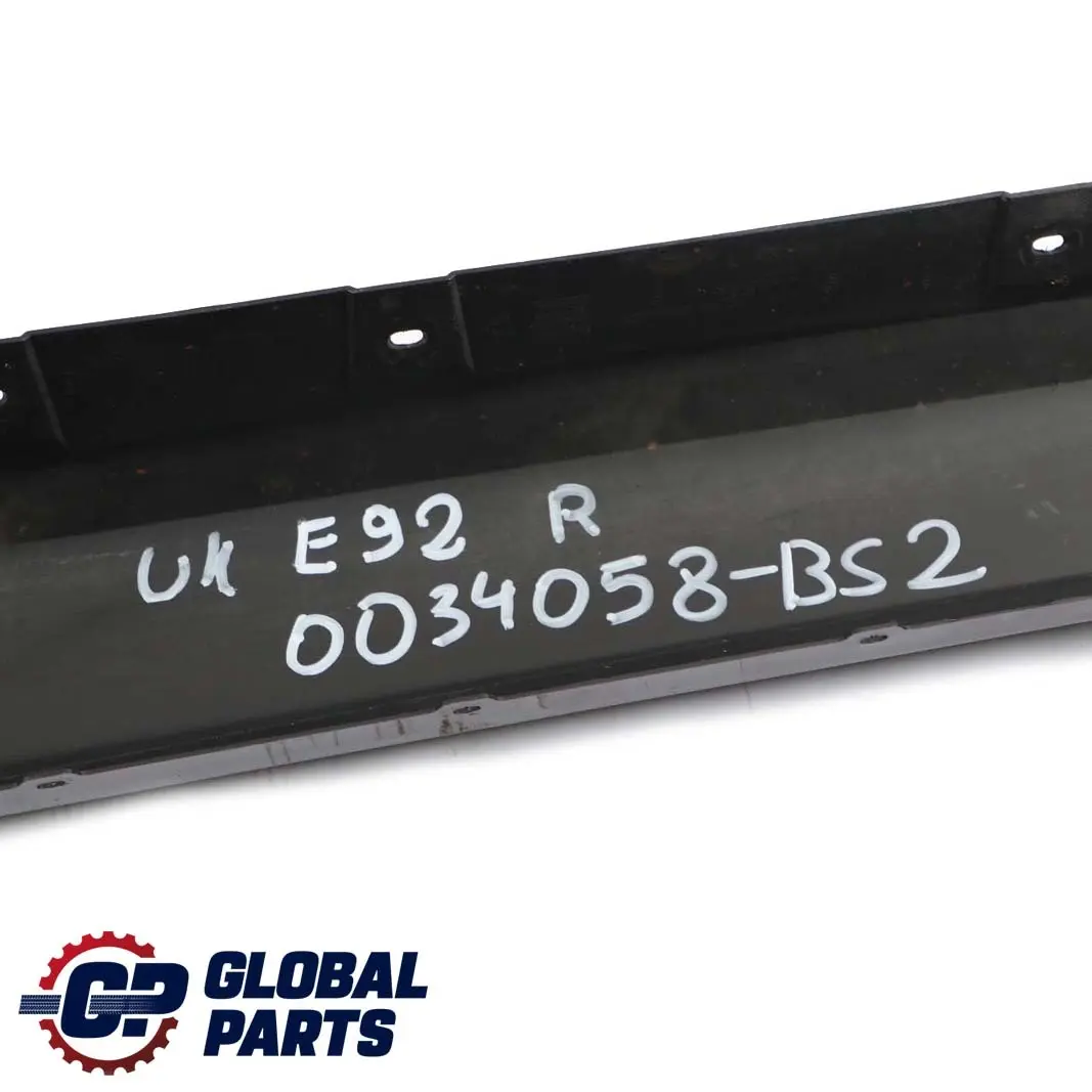 Sill Strip Side Skirt Right O/S Black Sapphire - 475 to BMW 3 SERIES E92 E93 2 with Part number 0034058 BMW 3 SERIES E92 E93 2 Sill Strip Side Skirt Right O/S Black Sapphire - 475 - SKU 0034058-BS2 - Part number 0034058