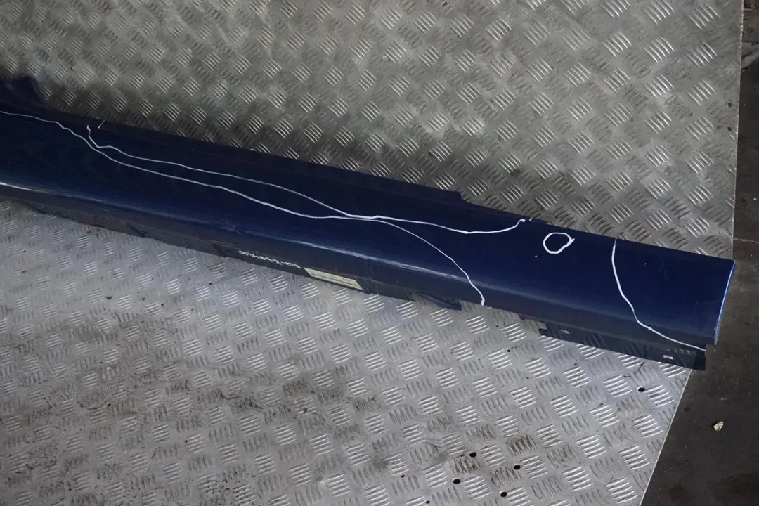 BMW 3 Reihe E92 E93 Schwellerleiste rechts Montegoblau Montego Blau - A51 - SKU 0034058-MTB - Teilenummer 0034058