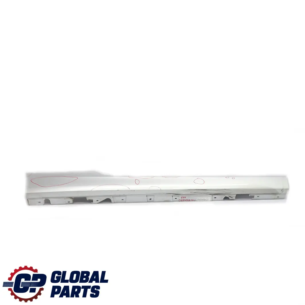 BMW 3 Reihe E92 E93 1 Schwellerleiste Rechts Titansilber Titan Silber - 354 - SKU 0034058-TS1 - Teilenummer 0034058