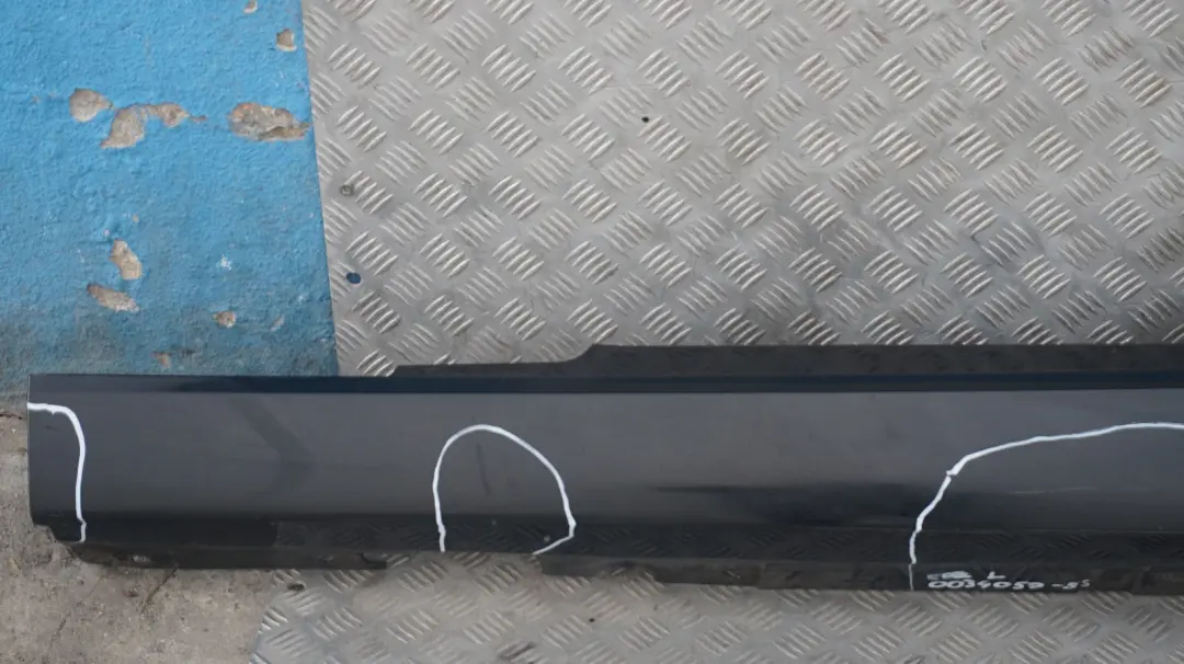 BMW E92 E93 Sill Strip Faldon Lateral Izquierdo Negro Zafiro Metalico 475 - SKU 0034059-BS - Número de pieza 0034059
