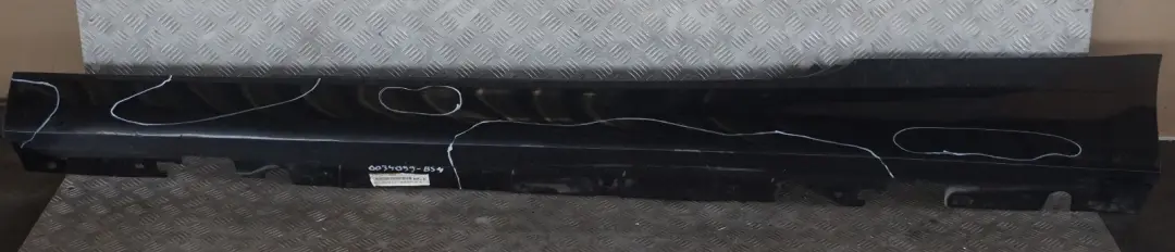 BMW 3 Series E92 E93 4 Sill Strip Side Skirt Left N/S Black Sapphire Metallic - SKU 0034059-BS4 - Part number 0034059