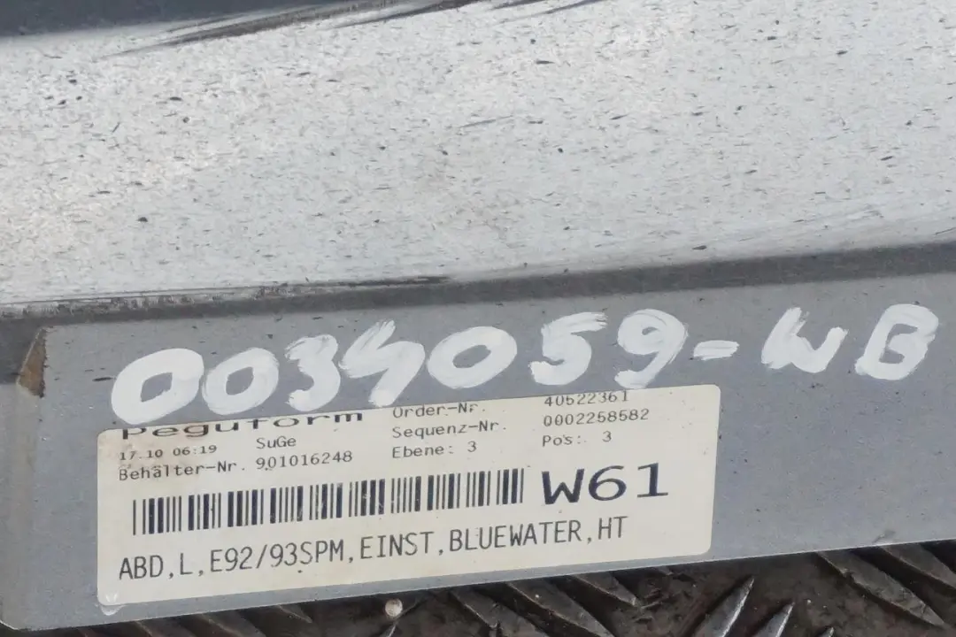 Sill Strip Side Skirt Left N/S Bluewater Blue Metallic 896 to BMW 3 Series E92 E93 with Part number 0034059 BMW 3 Series E92 E93 Sill Strip Side Skirt Left N/S Bluewater Blue Metallic 896 - SKU 0034059-WB - Part number 0034059