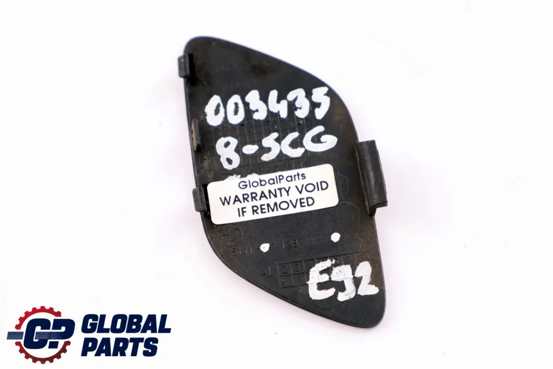 BMW E92 E93 Frontstoßstange Klappe Abschleppöse Abdeckung Spacegrau Grau 7128243 - SKU 0034358-SCG - Teilenummer 0034358