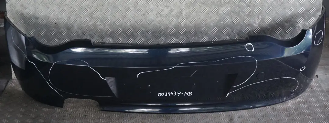 BMW Z4 Series E85 Convertible Rear Bumper Trim Panel Monacoblau Blue - SKU 0034437-MB - Part number 0034437
