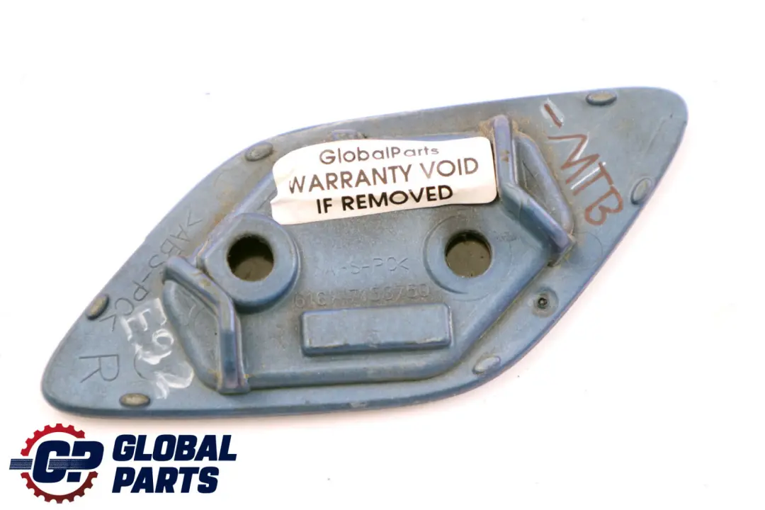 Cubierta Lavaparabrisas Spray Boquilla Derecha Montegoblau Azul para BMW E92 con número de pieza 7158750 BMW E92 Cubierta Lavaparabrisas Spray Boquilla Derecha Montegoblau Azul - SKU 0034466-MTB - Número de pieza 7158750