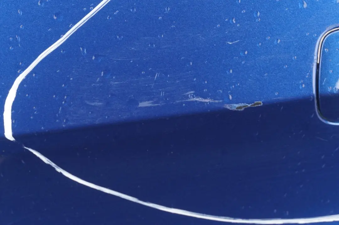 BMW 3 Series E92 E93 1 Rear Bumper Panel PDC Montegoblau Blue - A51 - SKU 0034474-MTB1 - Part number 0034474