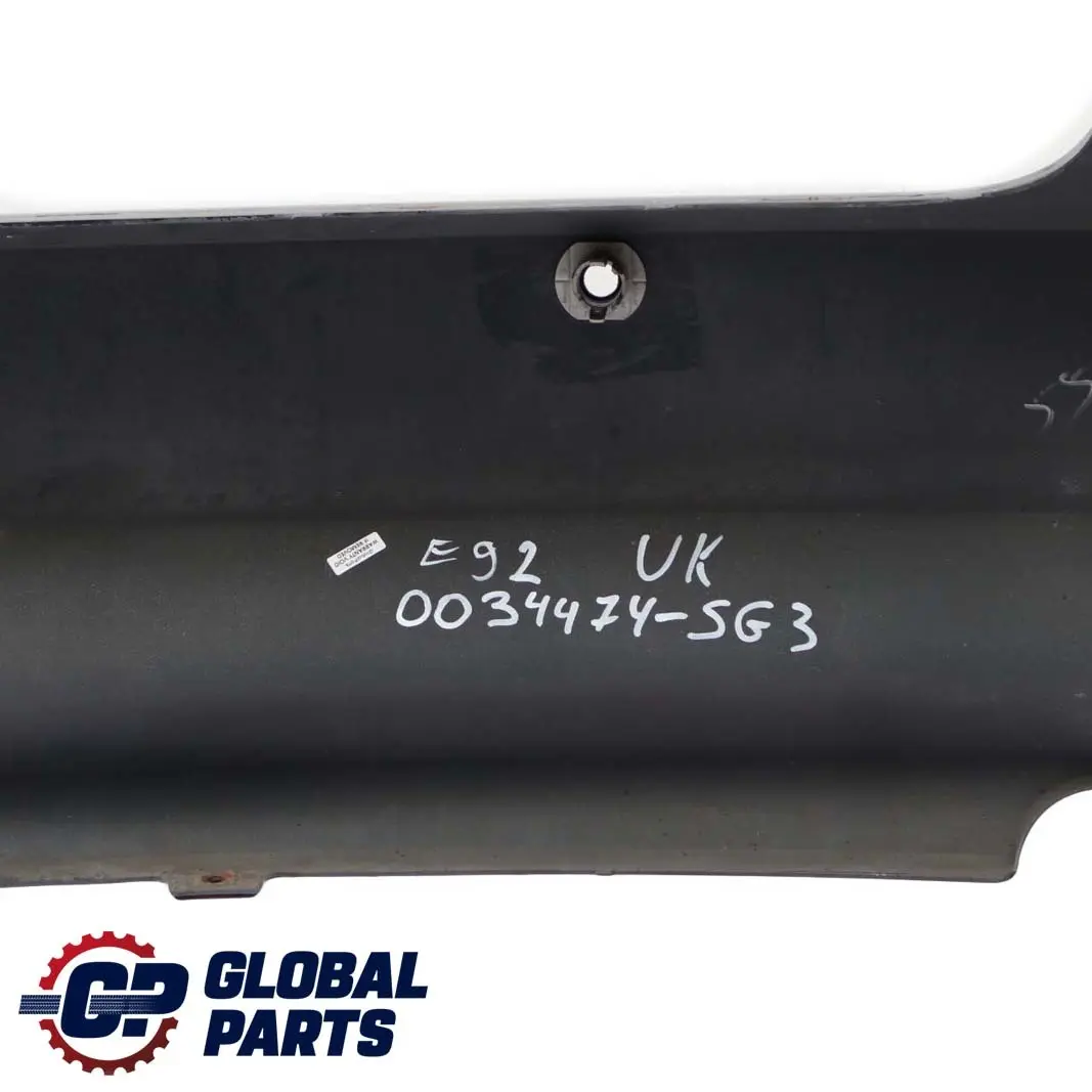 BMW 3 Series E92 E93 3 Rear Bumper Panel PDC Sparkling Graphite Metallic - A22 - SKU 0034474-SG3 - Part number 0034474