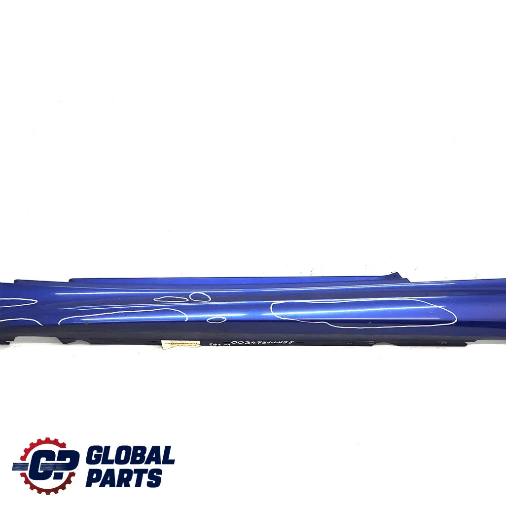 BMW 1 E81 E82 E88 5 M Sport Sill Strip Side Skirt Left N/S Le Mans Blue - 381 - SKU 0034731-LMB5 - Part number 0034731