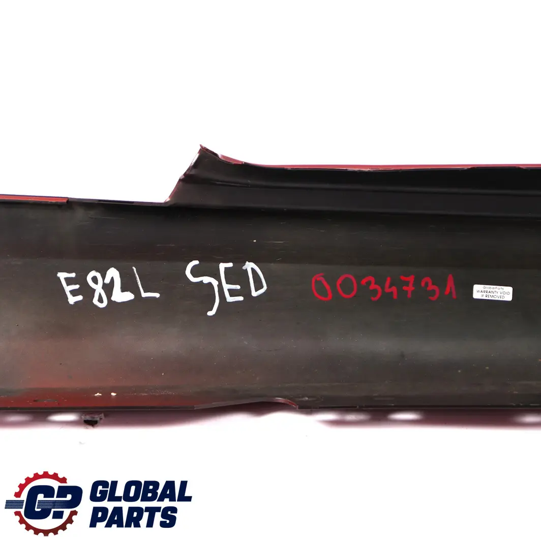 Sill Strip Side Skirt Left N/S Sedonarot Red Metallic to BMW 1 E81 E82 E88 M Sport with Part number 0034731 BMW 1 E81 E82 E88 M Sport Sill Strip Side Skirt Left N/S Sedonarot Red Metallic - SKU 0034731-SED - Part number 0034731