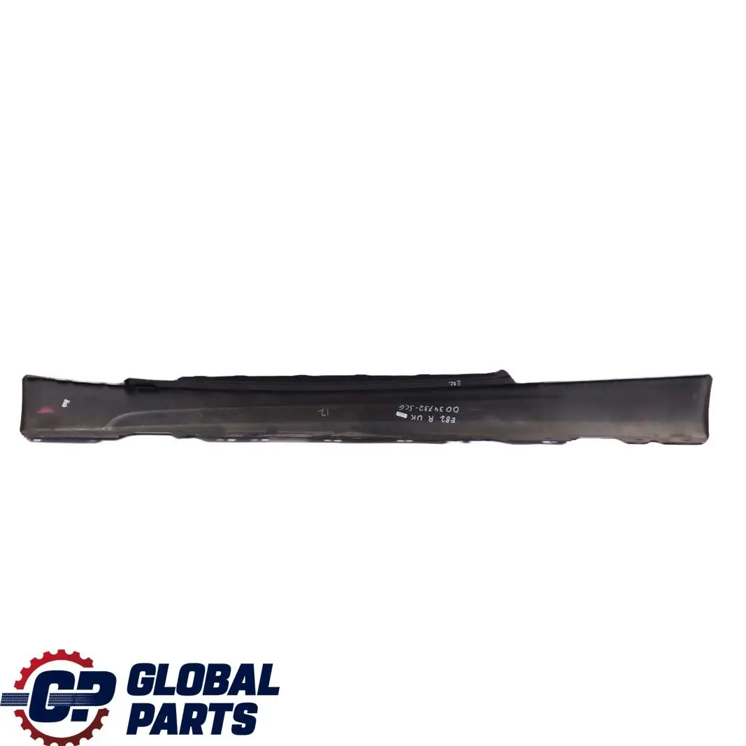 BMW 1 E81 E82 M Sport Schwellerleiste Schweller rechts Spacegrau Space Grau A52 - SKU 0034732-SCG - Teilenummer 34732