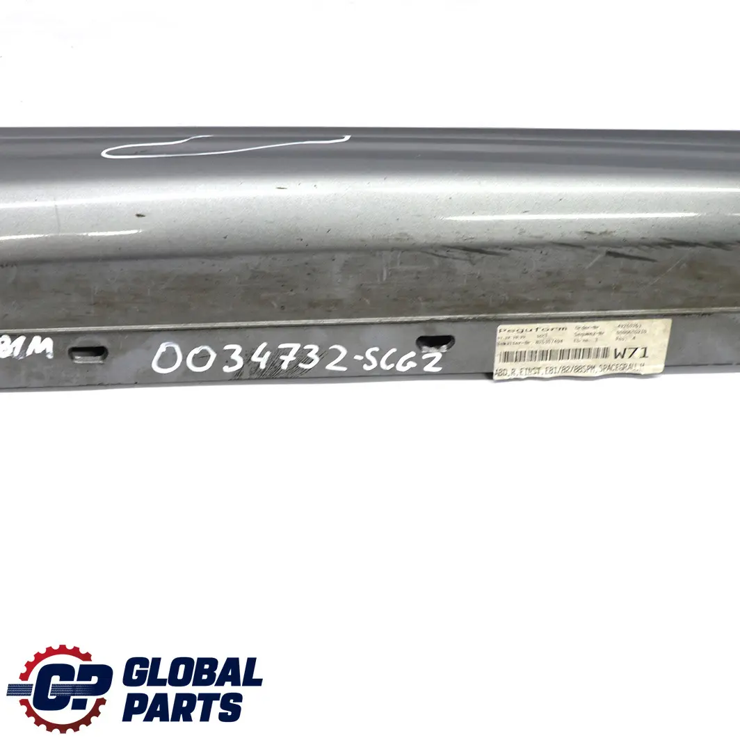 BMW 1 E81 E82 E88 M Sport Sill Strip Skirt Right O/S Spacegrau Space Grey - A52 - SKU 0034732-SCG2 - Part number 0034732