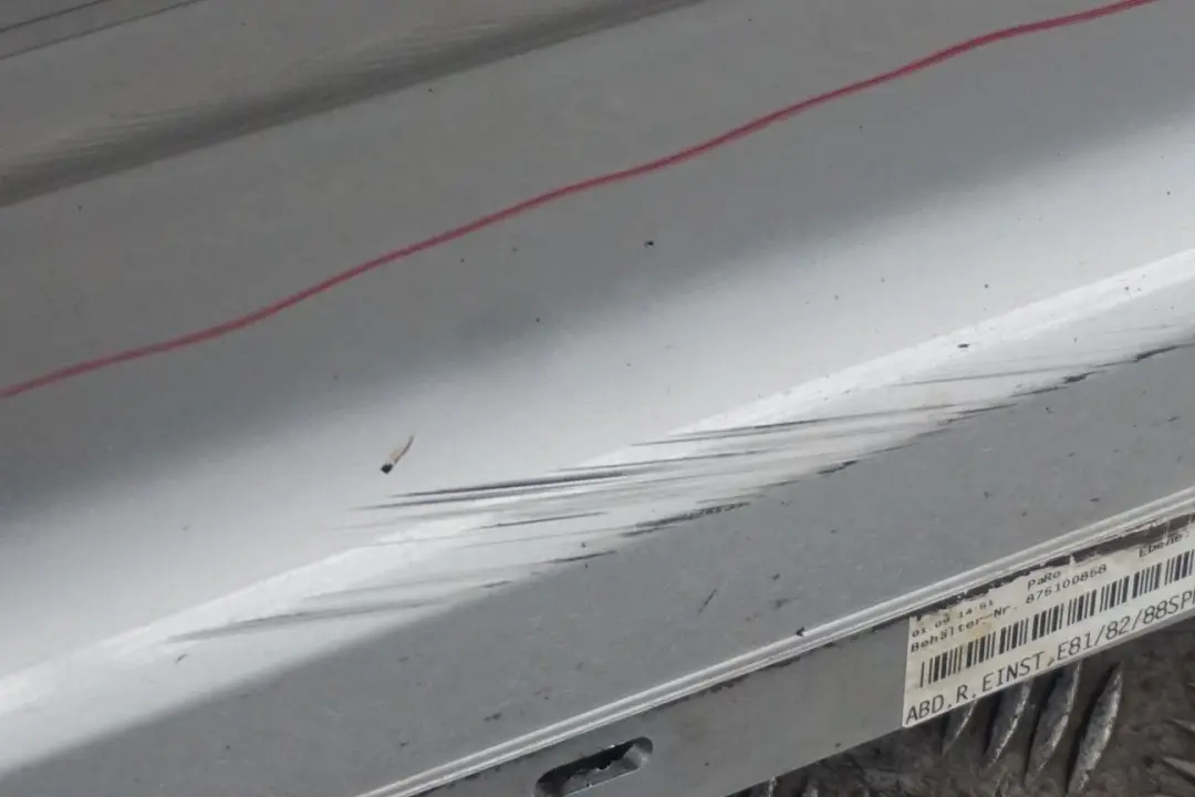 BMW E81 E82 E88 M Sport Listello Portiera Gonna Destra Argento-Titanio - SKU 0034732-TS2 - Numero di parte 0034732