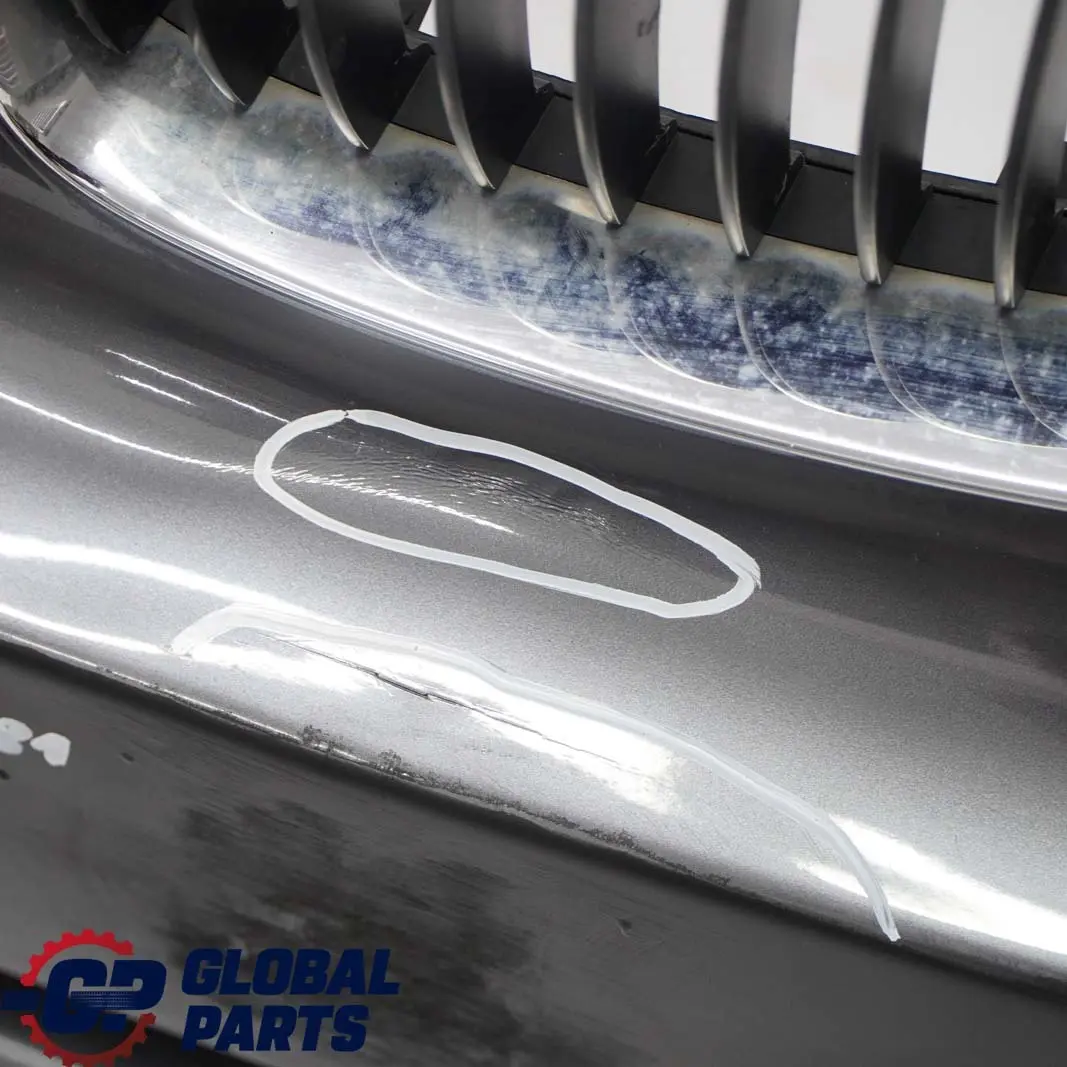 BMW 1 E81 E87 LCI 1 Complete Front Bumper Trim Panel Sparkling Graphite - A22 - SKU 0035909-SG1 - Part number 0035909