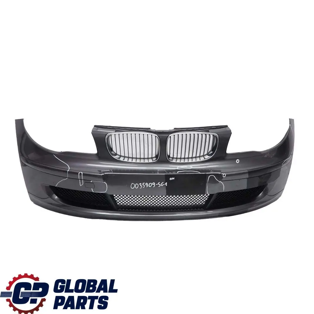 Complete Front Bumper Trim Panel Sparkling Graphite - A22 to BMW 1 E81 E87 LCI 1 with Part number 0035909 BMW 1 E81 E87 LCI 1 Complete Front Bumper Trim Panel Sparkling Graphite - A22 - SKU 0035909-SG1 - Part number 0035909