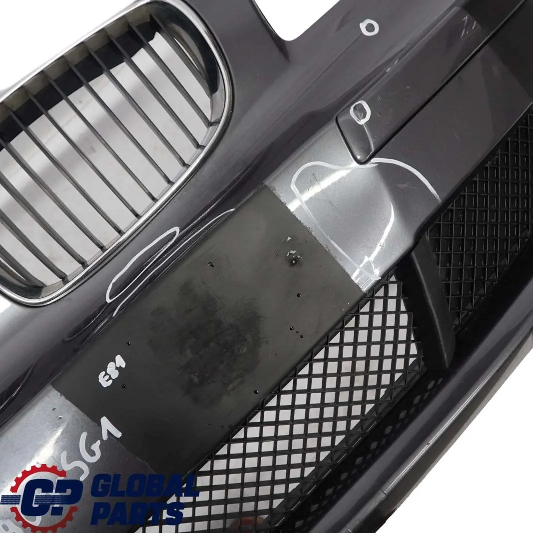 BMW 1 E81 E87 LCI 1 Complete Front Bumper Trim Panel Sparkling Graphite - A22 - SKU 0035909-SG1 - Part number 0035909