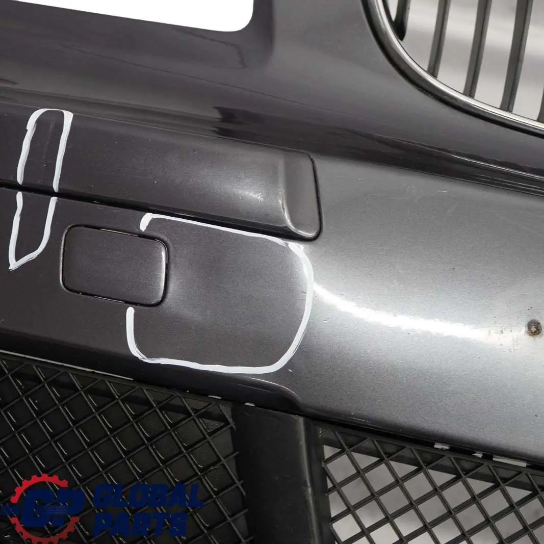 BMW 1 E81 E87 LCI 1 Complete Front Bumper Trim Panel Sparkling Graphite - A22 - SKU 0035909-SG1 - Part number 0035909