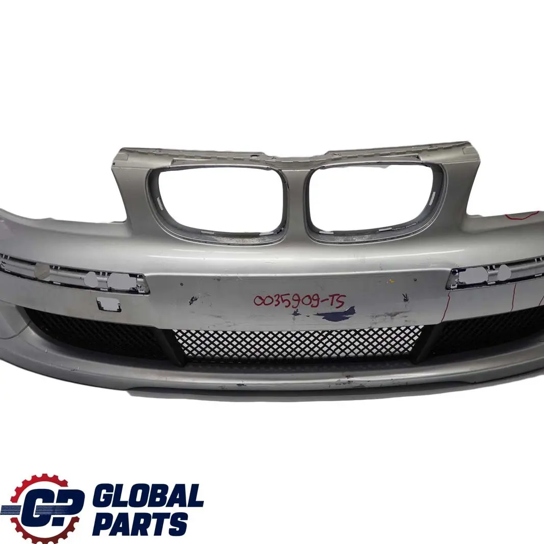 BMW 1 Series E81 E87 LCI Complete Front Bumper Trim Panel Titansilber Silver - SKU 0035909-TS - Part number 0035909
