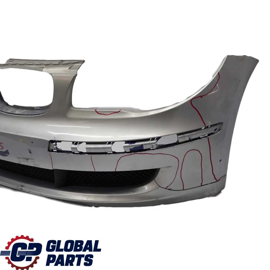 BMW 1 Series E81 E87 LCI Complete Front Bumper Trim Panel Titansilber Silver - SKU 0035909-TS - Part number 0035909