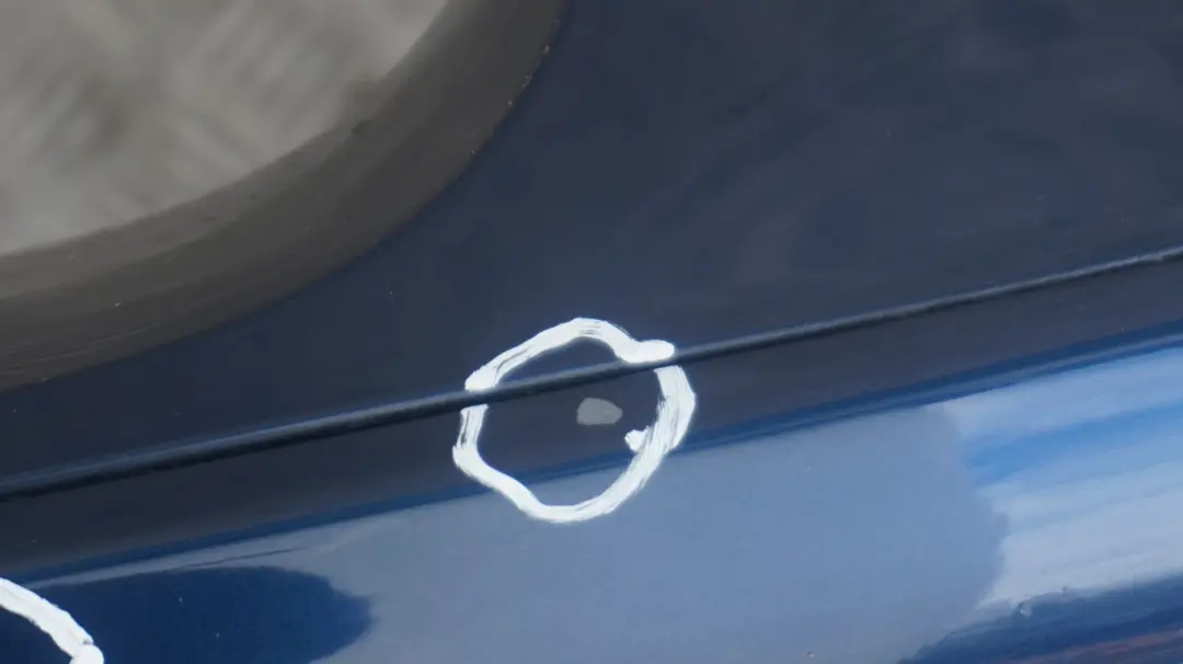 BMW E81 E87 LCI Zderzak tylny tył Tiefseeblau A76 - SKU 0035911-DSB1 - Numer Części 35911