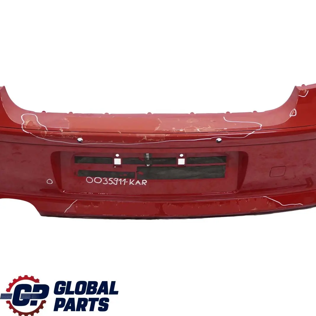 Bumper Trim Panel PDC Karmesinrot Crimson Red - A61 to BMW 1 E81 E87 LCI Rear with Part number 0035911 BMW 1 E81 E87 LCI Rear Bumper Trim Panel PDC Karmesinrot Crimson Red - A61 - SKU 0035911-KAR - Part number 0035911