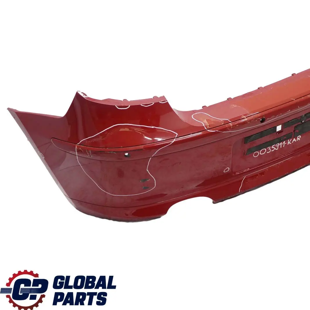 Bumper Trim Panel PDC Karmesinrot Crimson Red - A61 to BMW 1 E81 E87 LCI Rear with Part number 0035911 BMW 1 E81 E87 LCI Rear Bumper Trim Panel PDC Karmesinrot Crimson Red - A61 - SKU 0035911-KAR - Part number 0035911