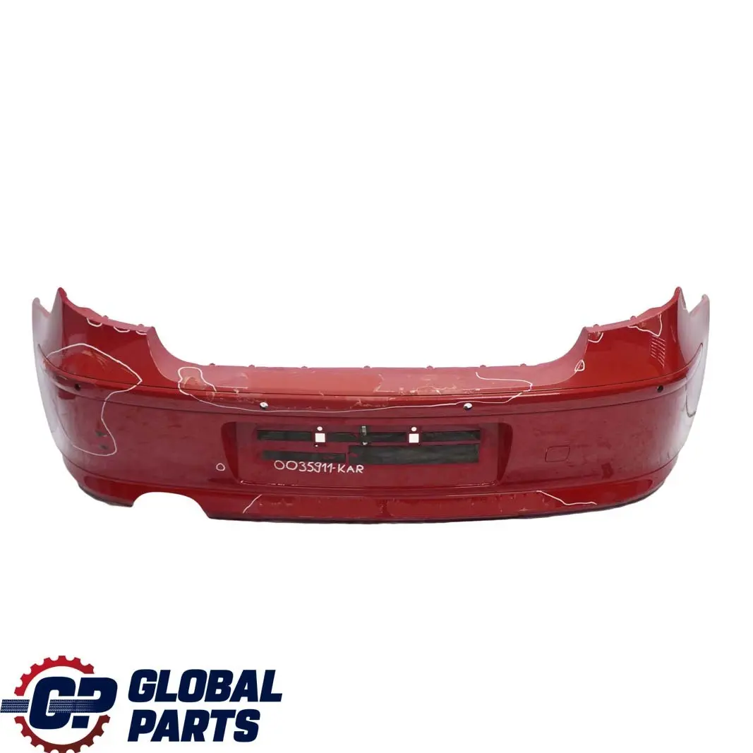 BMW 1 E81 E87 LCI Rear Bumper Trim Panel PDC Karmesinrot Crimson Red - A61 - SKU 0035911-KAR - Part number 0035911
