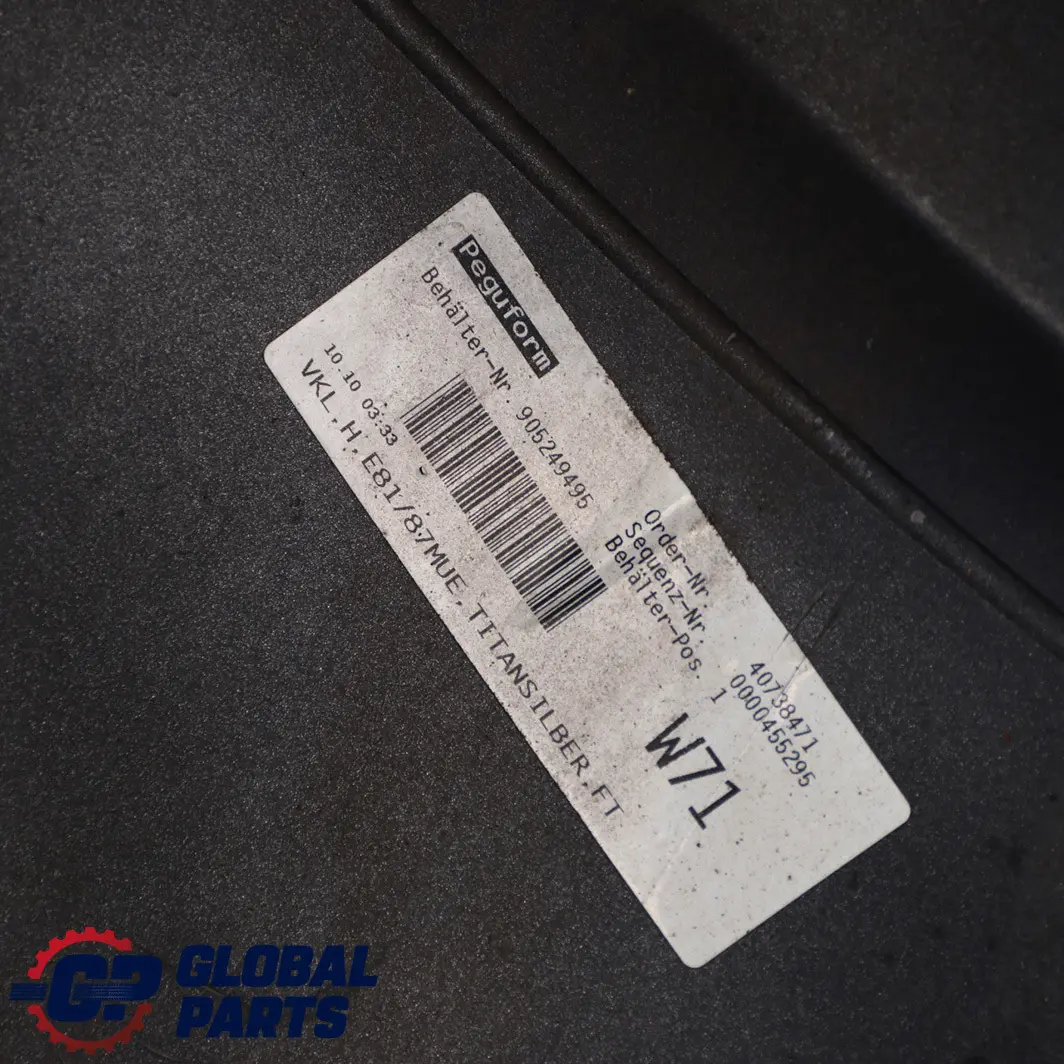 £BMW 1 Series E81 E87 LCI Rear Bumper Trim Panel Titansilber Titan Silver - 354 to with Part number 0035911 £BMW 1 Series E81 E87 LCI Rear Bumper Trim Panel Titansilber Titan Silver - 354 - SKU 0035911-TS1 - Part number 0035911