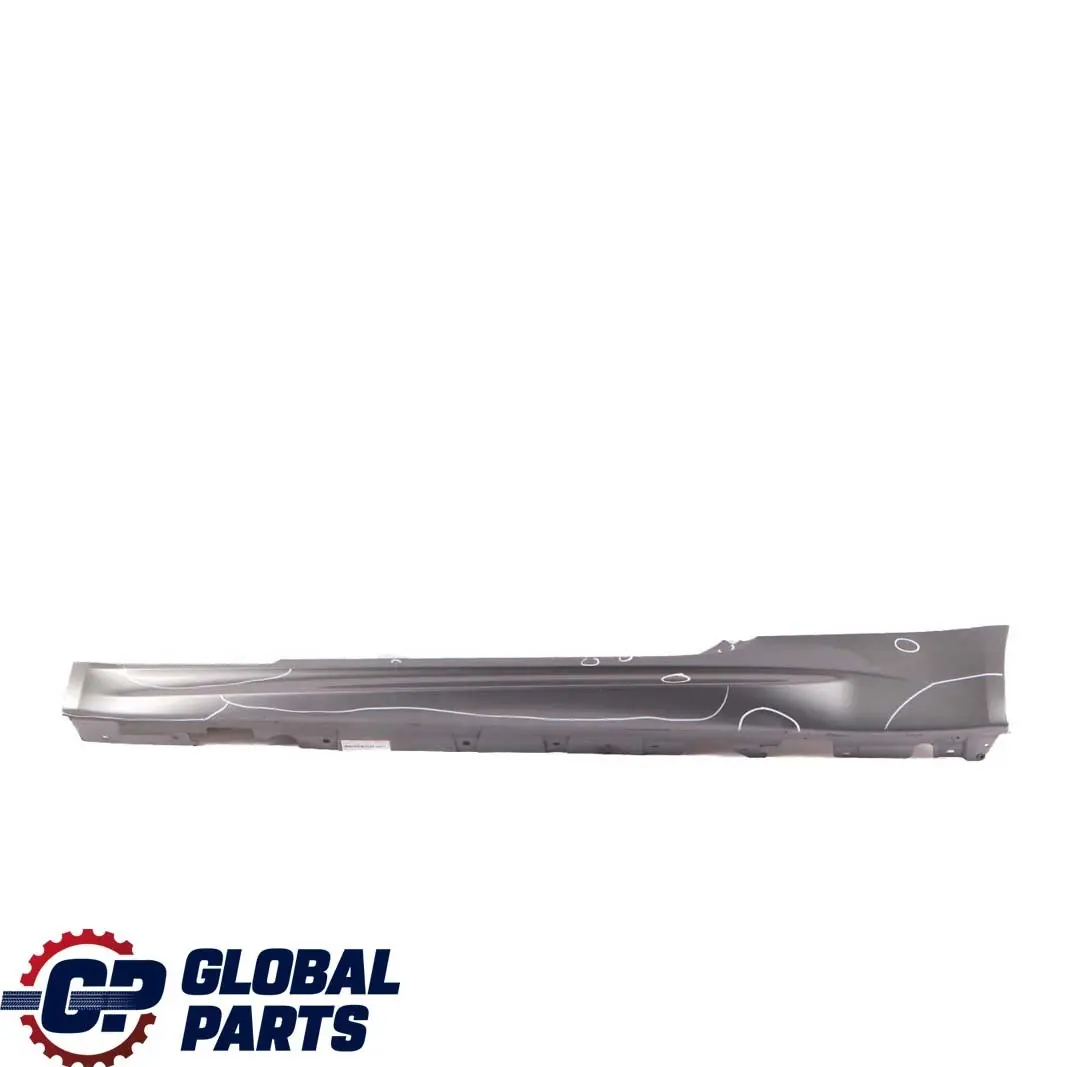 Sill Strip Side Skirt Left N/S Spacegrau Grey Metallic - A52 to BMW 3 E92 M3 Coupe with Part number 0037011 BMW 3 E92 M3 Coupe Sill Strip Side Skirt Left N/S Spacegrau Grey Metallic - A52 - SKU 0036125-SCG - Part number 0037011