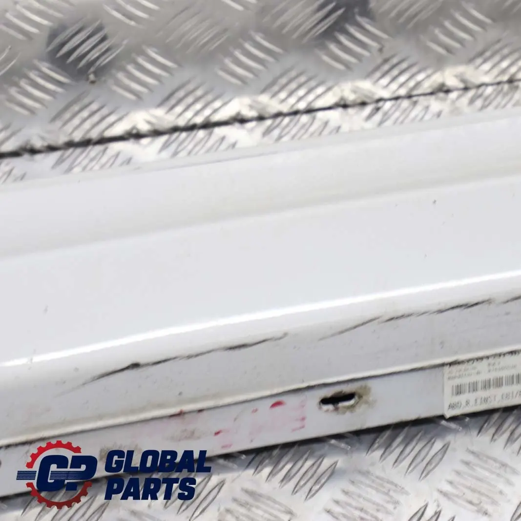 Sill Strip Side Skirt Right O/S Alpinweiss White to BMW 1 Series 2 E81 E82 E88 with Part number 0036142 BMW 1 Series 2 E81 E82 E88 Sill Strip Side Skirt Right O/S Alpinweiss White - SKU 0036142-AW2 - Part number 0036142