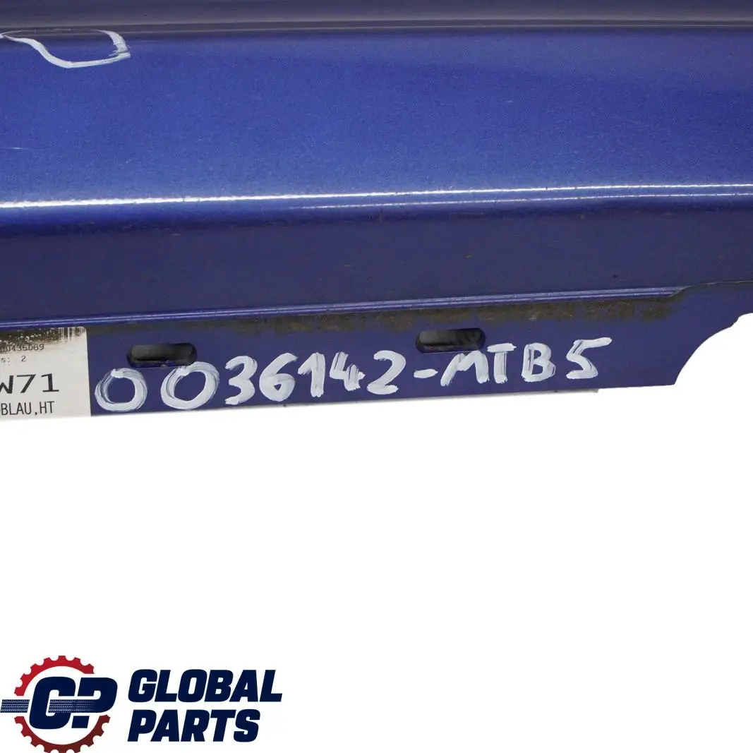 BMW 1 E81 E82 E88 5 Sill Strip Side Skirt Right O/S Montegoblau Blue - A51 - SKU 0036142-MTB5 - Part number 0036142