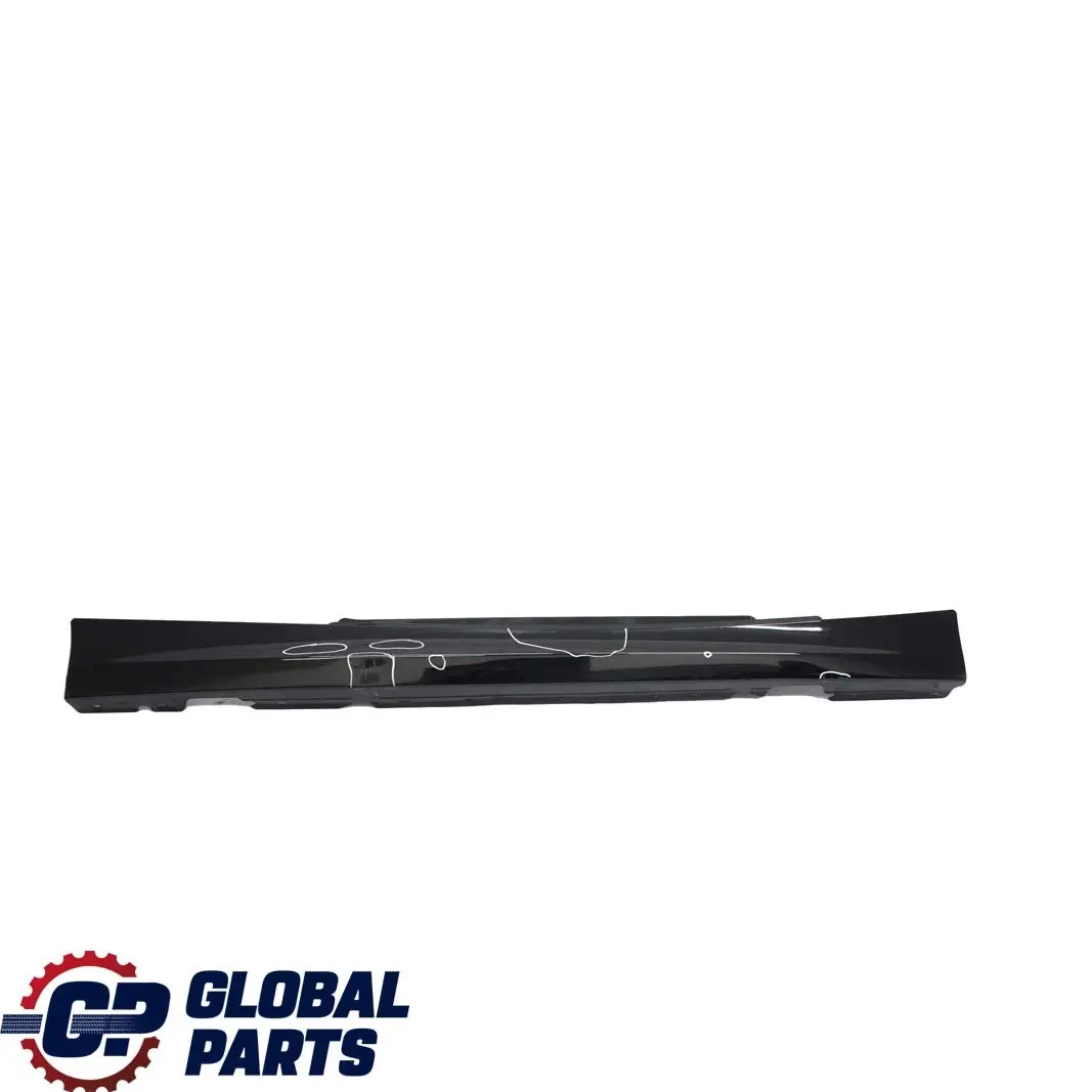 BMW E81 E82 E88 Sill Strip Side Skirt Right Schwarz Black - 668 - SKU 0036142-SCH7 - Numero di parte 0036142