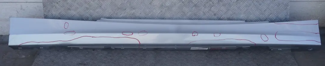 Sill Strip Side Skirt Right O/S Titansilber Silver to BMW 1 SERIES 2 E81 E82 E88 with Part number 0036142 BMW 1 SERIES 2 E81 E82 E88 Sill Strip Side Skirt Right O/S Titansilber Silver - SKU 0036142-TS2 - Part number 0036142