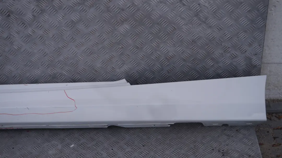 Sill Strip Side Skirt Left N/S Alpinweiss White to BMW 1 SERIES 2 E81 E82 E88 with Part number 0036143 BMW 1 SERIES 2 E81 E82 E88 Sill Strip Side Skirt Left N/S Alpinweiss White - SKU 0036143-AW2 - Part number 0036143