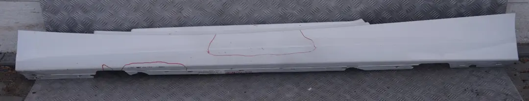Sill Strip Side Skirt Left N/S Alpinweiss White to BMW 1 SERIES 2 E81 E82 E88 with Part number 0036143 BMW 1 SERIES 2 E81 E82 E88 Sill Strip Side Skirt Left N/S Alpinweiss White - SKU 0036143-AW2 - Part number 0036143