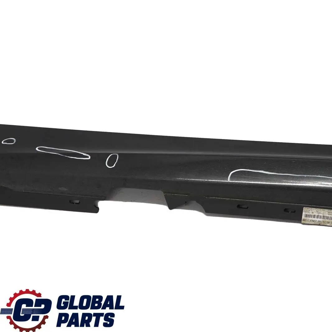 BMW 1 E81 E82 E88 2 Sill Strip Side Skirt Left N/S Schwarz 2 Black - 668 - SKU 0036143-SCH2 - Part number 0036143