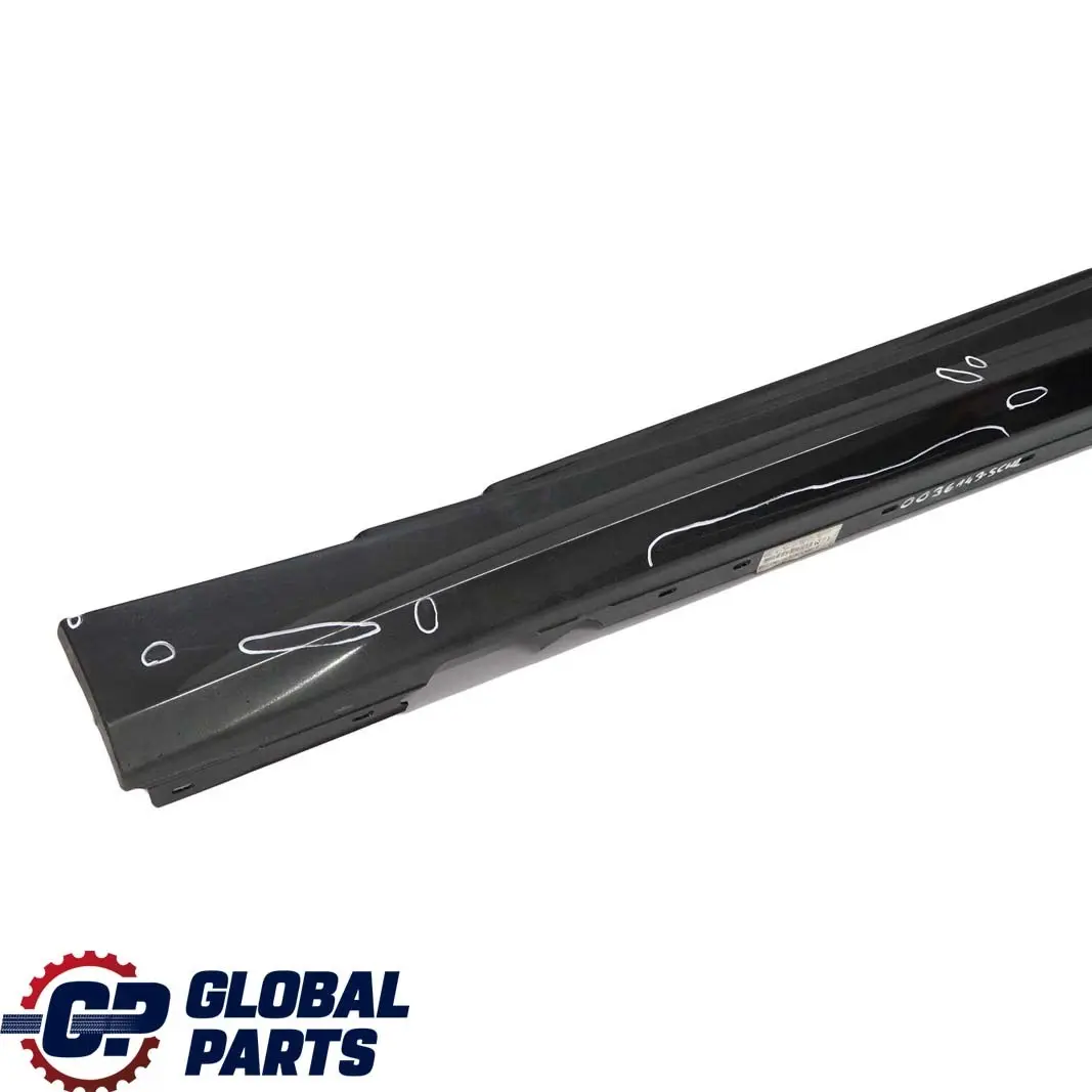 BMW E81 E82 E88 2 Sill Strip Faldon Lateral Izquierdo Schwarz 2 Negro - 668 - SKU 0036143-SCH2 - Número de pieza 0036143